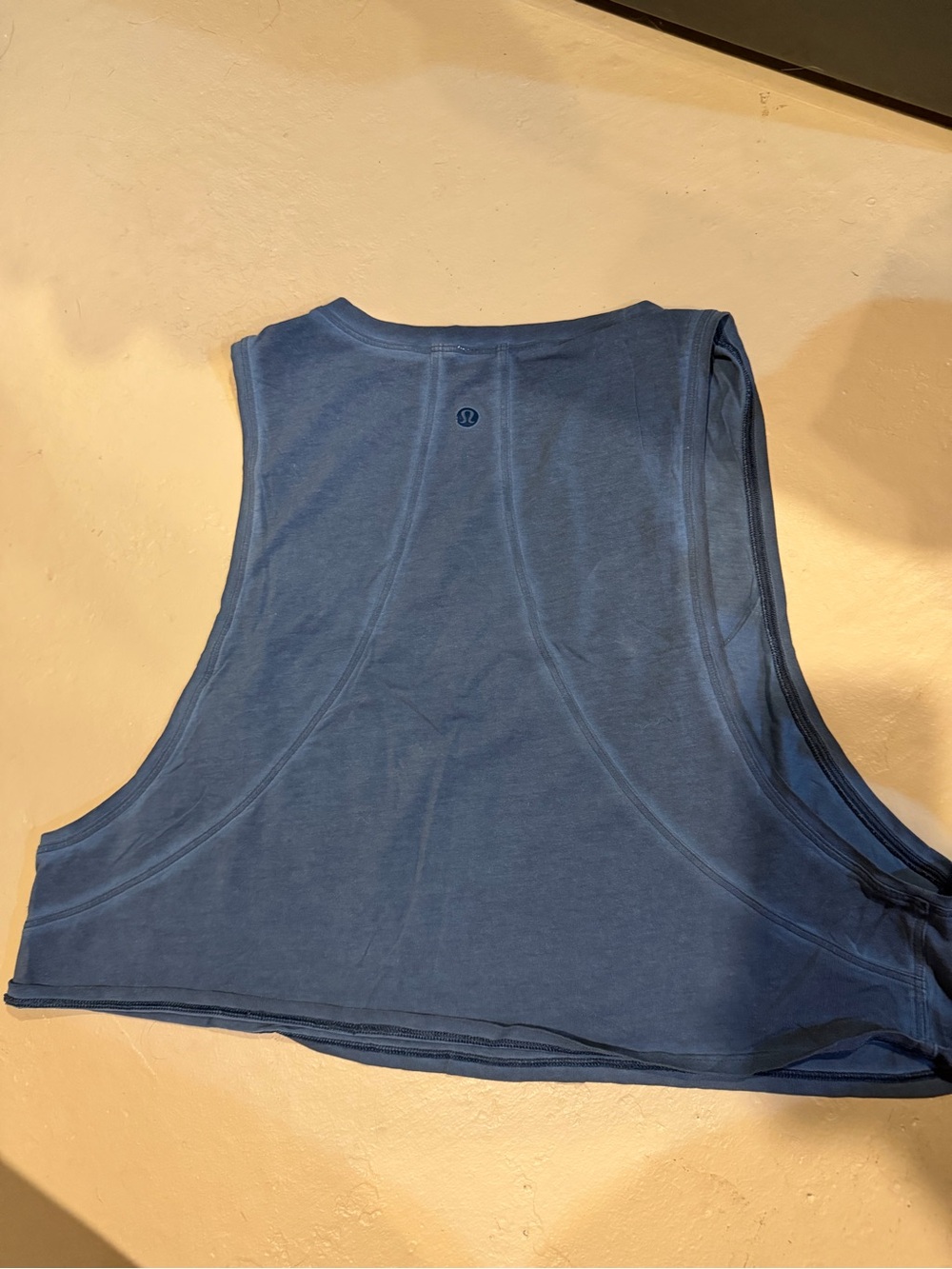 lululemon athletica Women's Navy Blue Cropped Muscle Tank